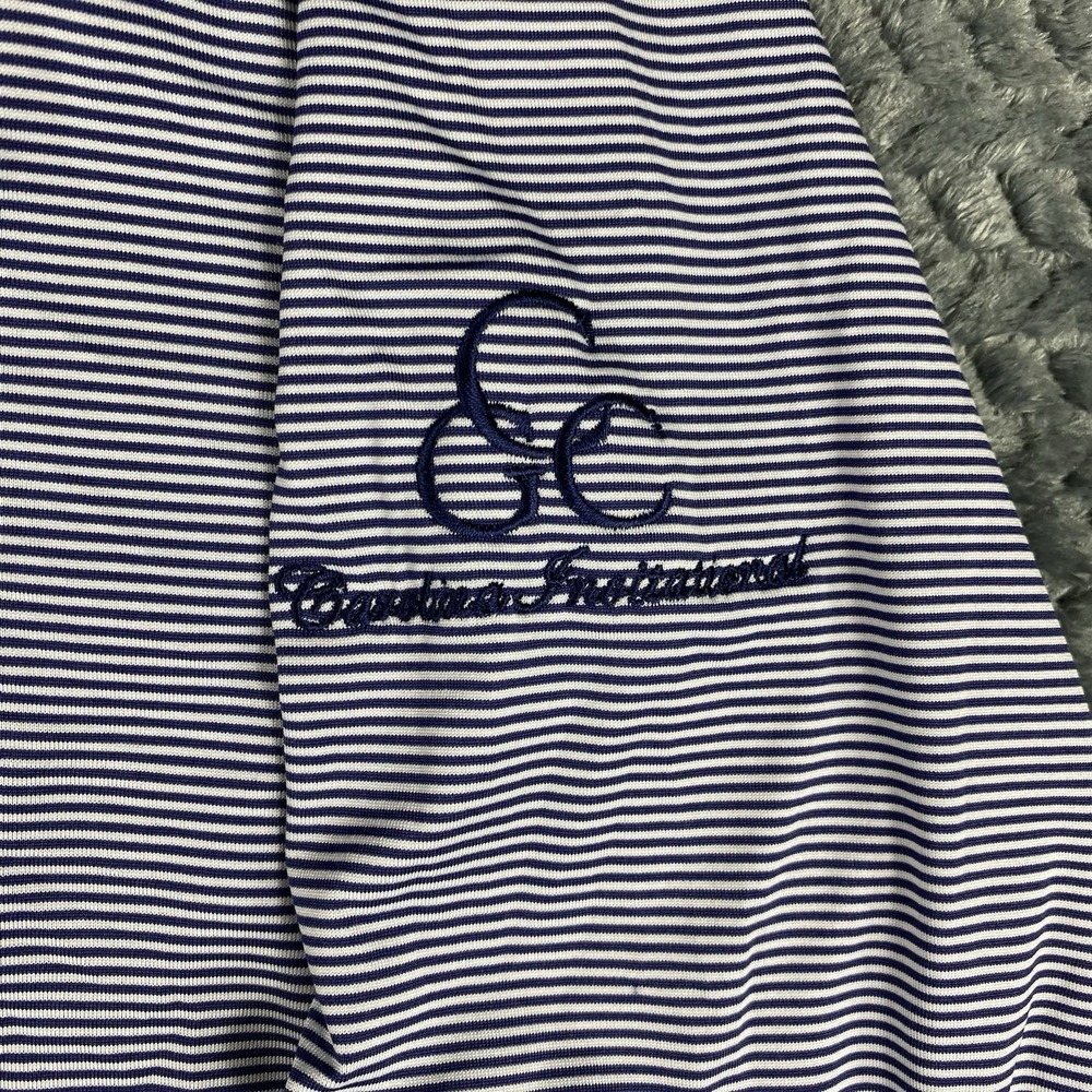 Holderness & Bourne Mens Performance Large Golf Polo Long Sleeve Shirt Striped - Picture 5 of 10